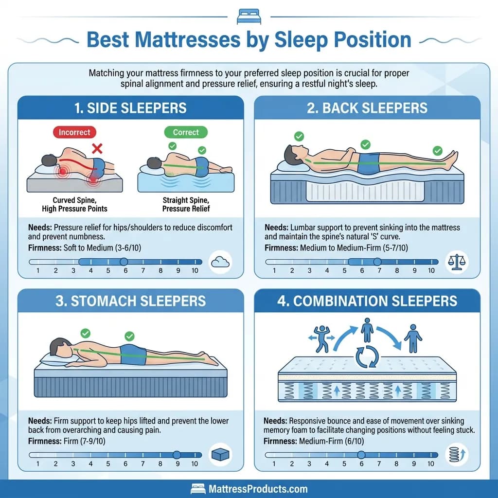 Sleep Position Pillow Guide Infographic