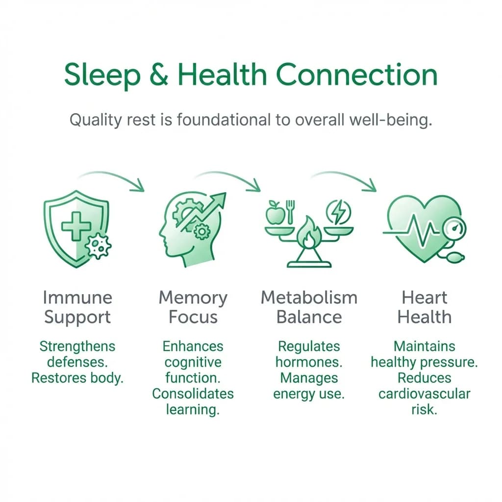 Infographic: The connection between sleep, immunity, and heart health