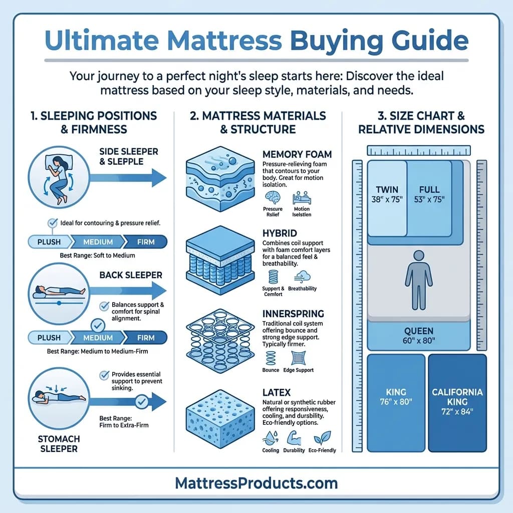 Mattress Buying Guide Roadmap Infographic