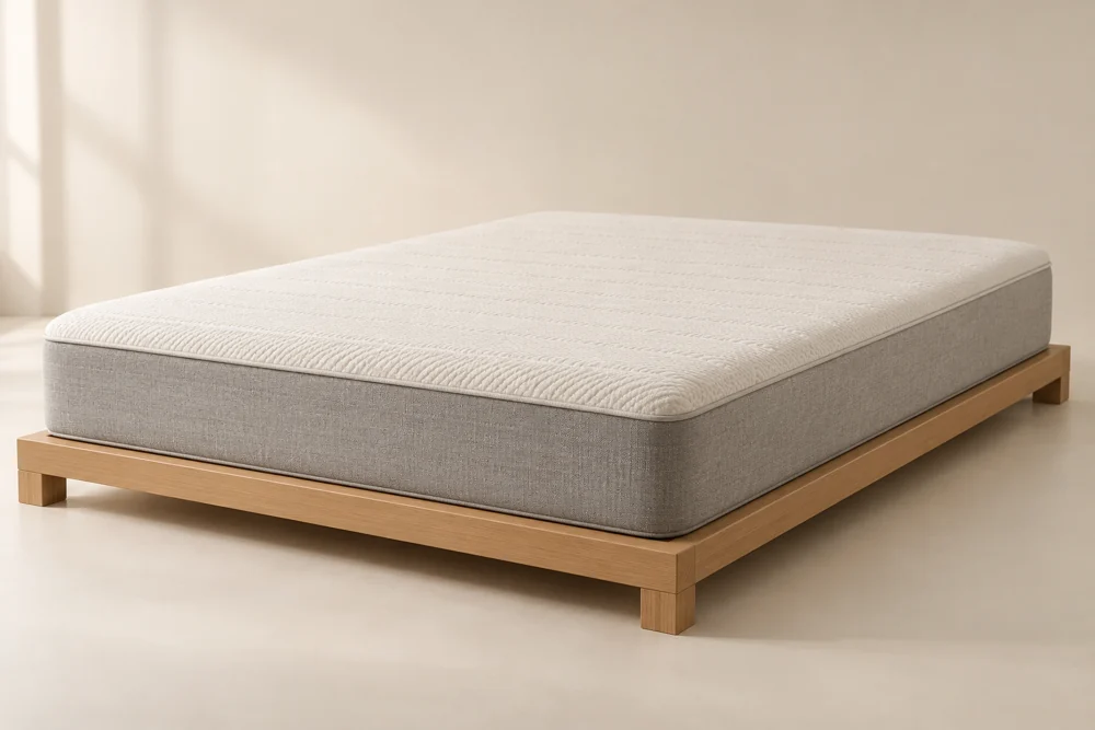 Our original AI-generated reference of an unbranded mattress, not the named product