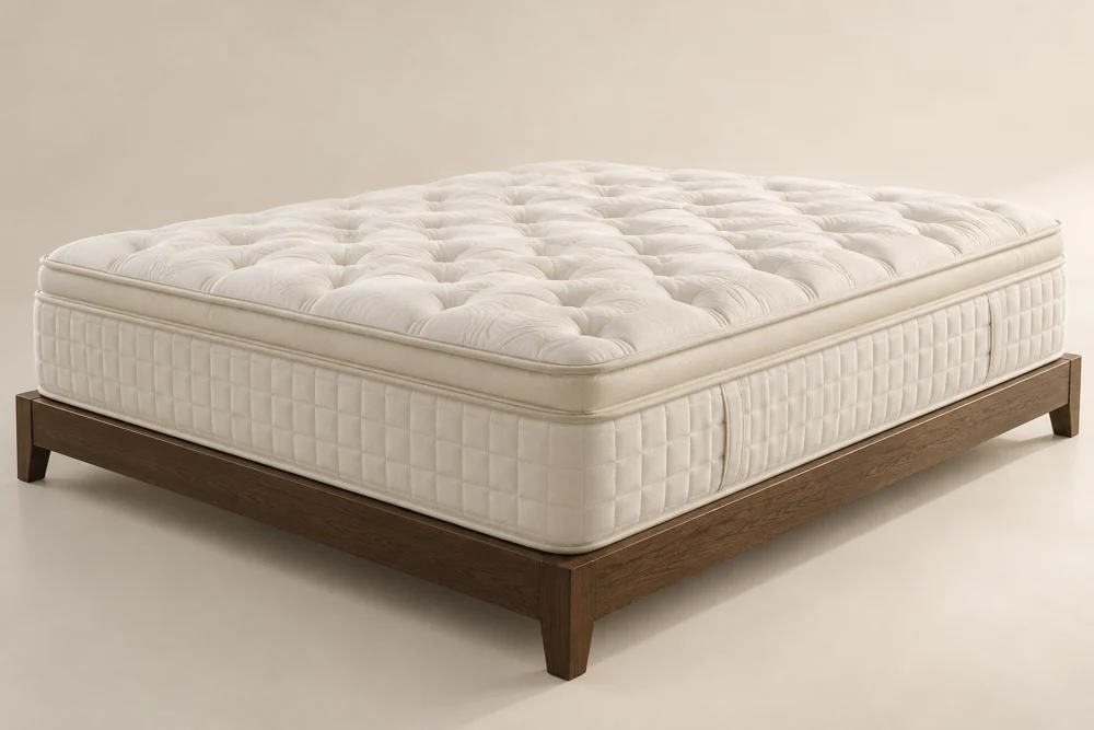 Our original AI-generated reference of an unbranded mattress, not the named product