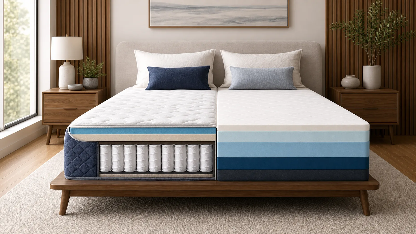 Hybrid vs. Memory Foam Mattresses for Couples in 2026